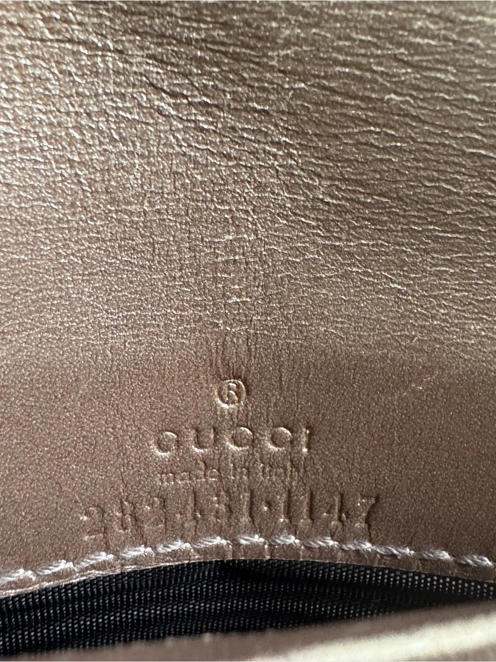 Gucci Guccissima Metallic Pink GG Continental Wallet Gold Logo Leather - Picture 3 of 16